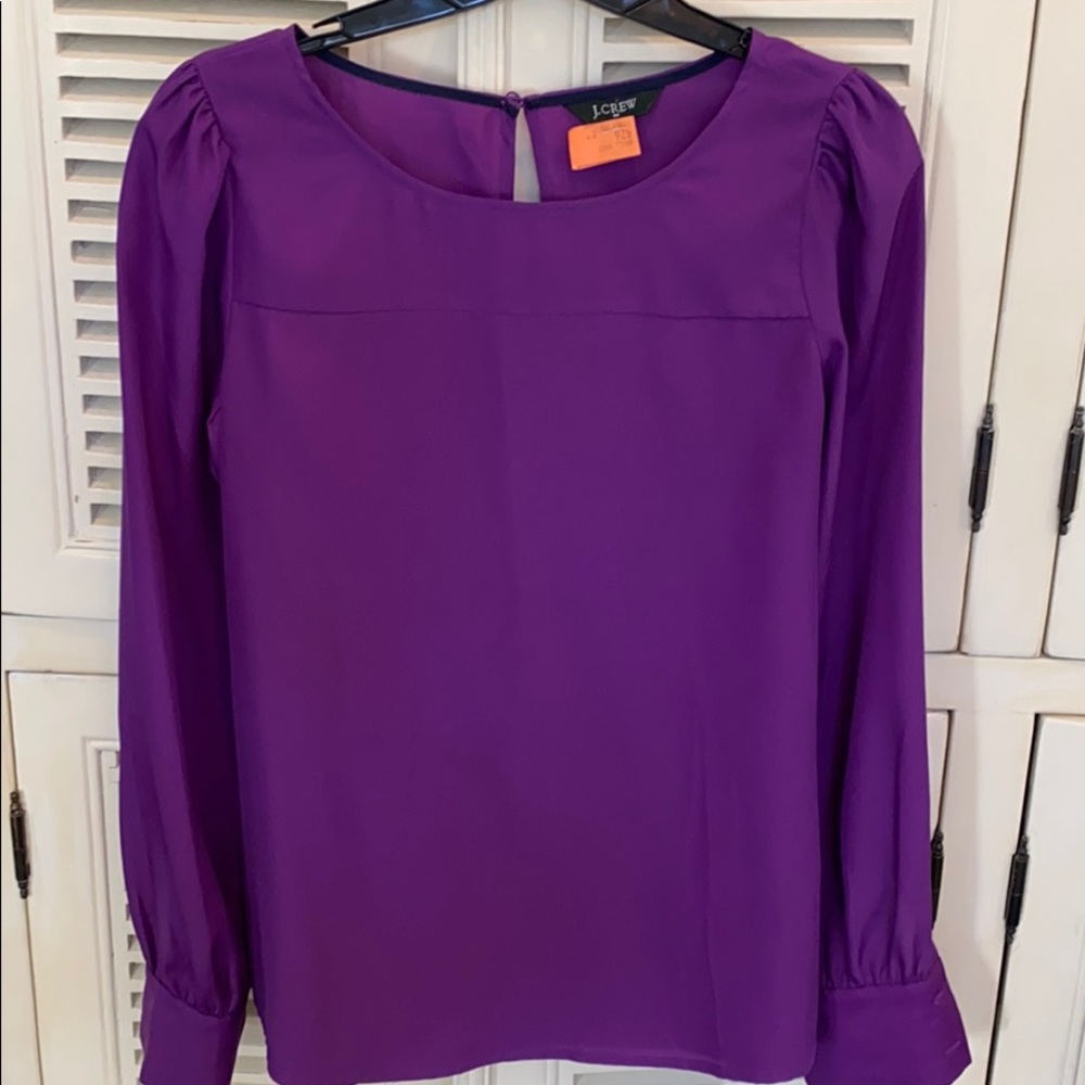 Jcrew blouse, purple, XS